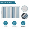 thumbnail image 6 of Ombre Blue Gray Stripe Placemats Set of 4,Wipeable Washable Table Mats for Dining Tables, Watercolor Vertical Striped Place Mats for Kitchen Event Party Tabletop Decor, 6 of 9