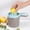 Gray, variant on Manual Lemon Squeezer Citrus Juicer with Pulp Separator Cup and Measuring Scale - Handheld Press for Kitchen, Home, Office, and Travel - Plastic Reamer Tool for Limes and Oranges