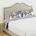 thumbnail image 5 of Dailycode Satin Pillow Case Standard Silk Pillow Cover for Hair and Skin Envelope Closure Happy Snowman with Scarf 20"x26", 5 of 9