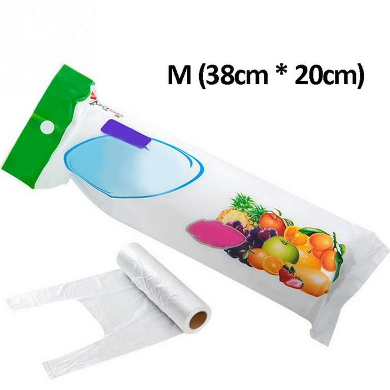 700 Count- Variety Heavy Duty Plastic Produce Bag on A Roll, Small & Medium 7.9x11.8 & 9.8x13.8, BPA-Free, Clear, Food Grade, Fruits, Vegetables