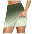 thumbnail image 2 of FASHOFT Tennis Skirts For Women Printed Double Layer Skort With Pockets Elastic Waist For Yoga Running And Casual Sports Wear Womens Athletic Skirt Army Green, 2 of 6