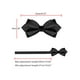 thumbnail image 4 of CORBATA DE LAZO PREATADA PARA HOMBRES SÓLIDA INSPIRADA, CORBATAS DE PICO PARA BODAS Y FIESTAS, NEGRA, TALLA ÚNICA, 4 of 5