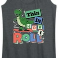 thumbnail image 3 of Disney - Toy Story - Rex This Is How I Roll - Women's Racerback Tank Top, 3 of 5