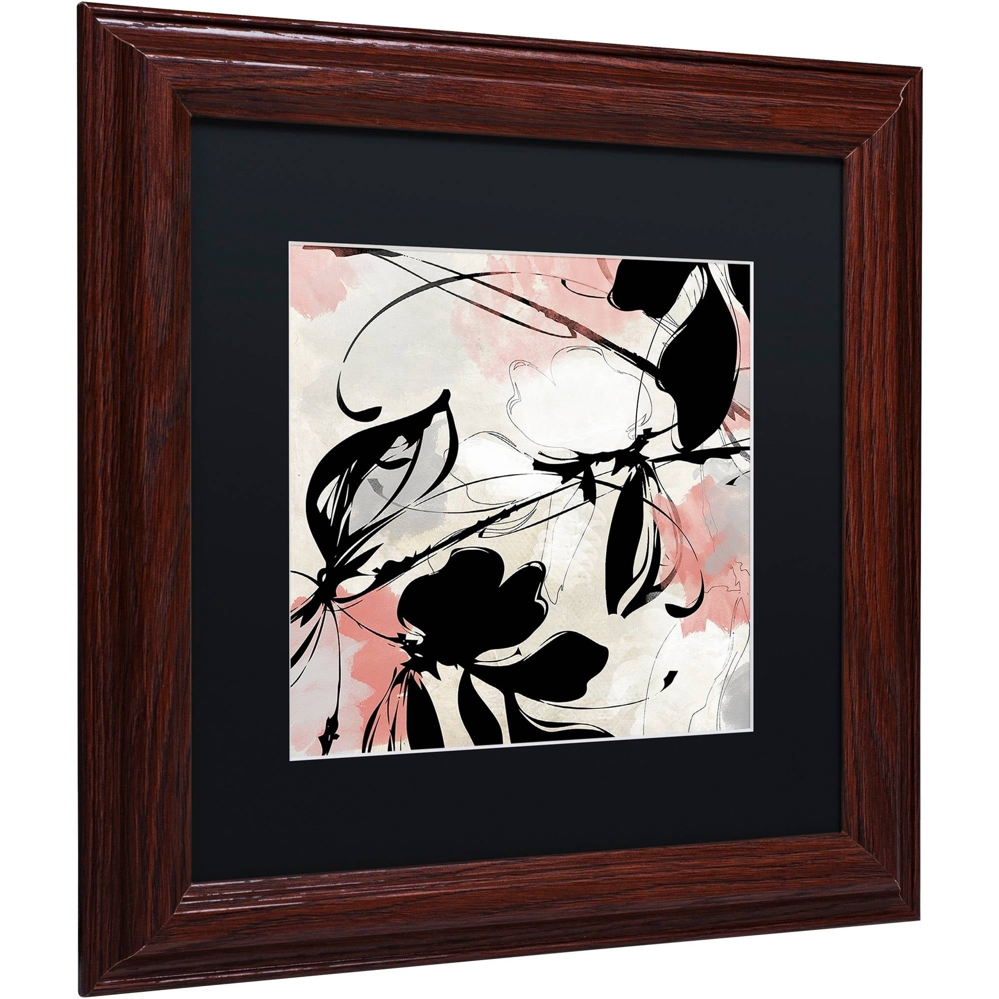 Trademark Fine Art "Manifesto with Coral" Canvas Art by Color Bakery Black Matte, Wood Frame