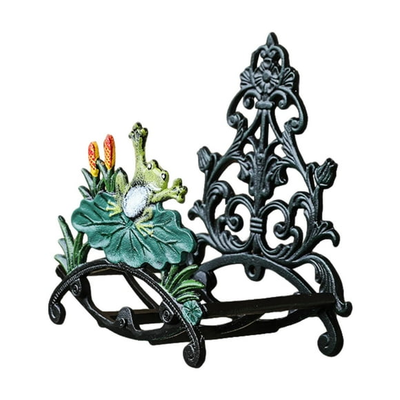 Carrete de manguera de estilo europeo pintado para colgar en la pared, de metal, de hierro, resistente, para pared 225 cm x 16 cm x 285 cm