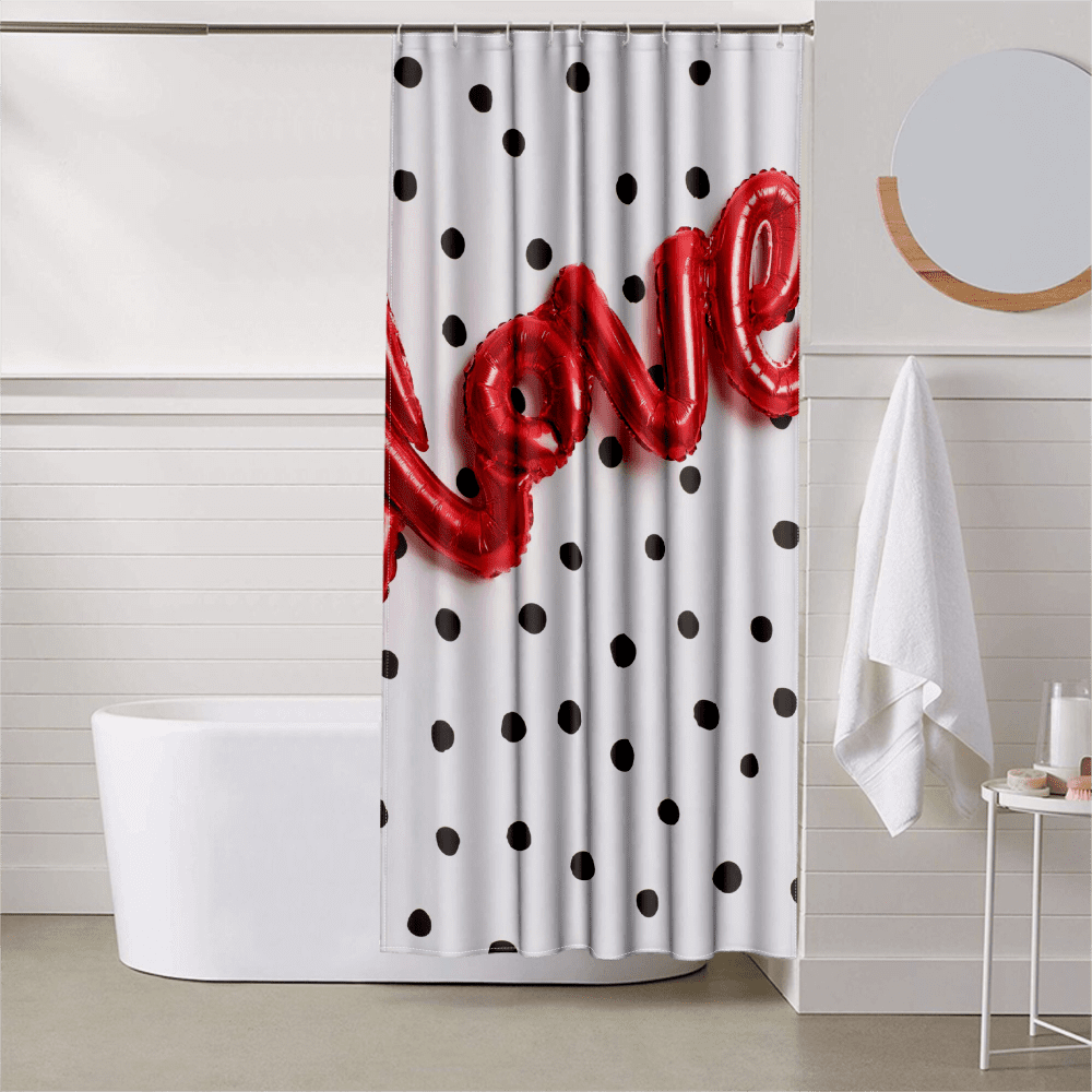 Bextsrack Valentine's Day Shower Curtain Liner Love Home Decor Curtain