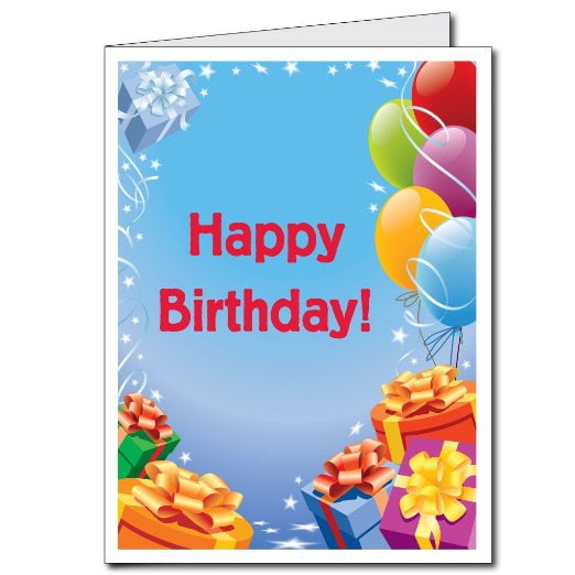 Chalk and Roses J6479CBDG Jumbo Birthday Card Extr... Birthday With Envelope