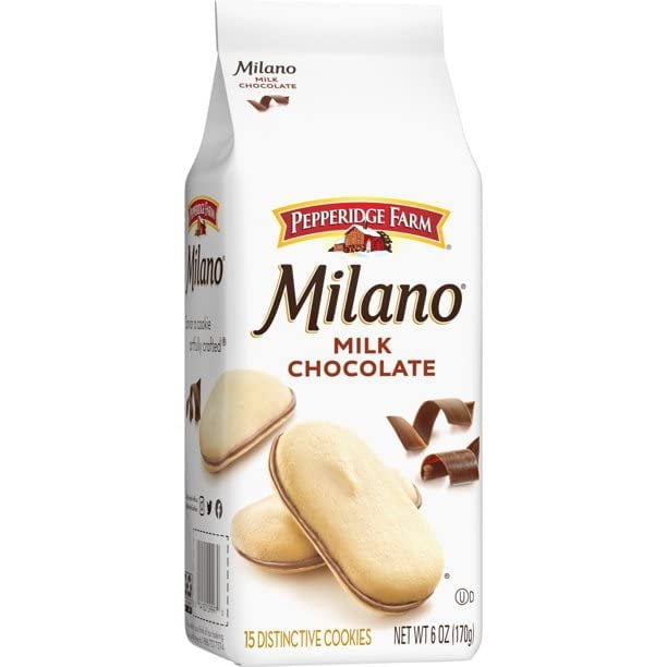Pepperidge Farm Milano Milk Chocolate Cookies, 6.25 Oz.