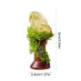 thumbnail image 3 of Adorno Decorativo con Base de Madera y Piedras Naturales – Paisaje de Bosque con Flores Secas para Decoración de Escritorio, Estante Del Hogar, Regalo Navideño, 3 of 6