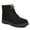 Black, variant on Women Winter Snow Boots Outdoor Anti-Slip Keep Warm Lace up Ankle Boots