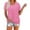 Pink, variant on Scyoekwg Casual Womens Tops Trendy Ladies Blouses Dressy Casual Loose Going Out Tops Womens Summer Fashion Cute T Shirts Short Sleeve