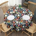 thumbnail image 3 of Baseball Football Pattern Round Tablecloth 60"x60",Wrinkle Wipeable Table Cloth for Kitchen Dining Room Picnic Patio Party, 3 of 6