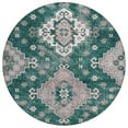 thumbnail image 2 of Addison Rugs Chantille Indoor/Outdoor Traditional Medallions Emerald Washable Round Rug, 8' x 8', 2 of 6