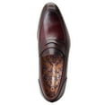 thumbnail image 4 of Base London Mens Bruno Leather Penny Loafers, 4 of 4