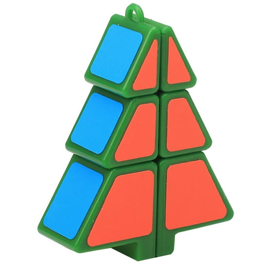 Education Puzzle Toys - Smooth Cube 1X2X3 Puzzle Tree for Christmas Themed Learning and Development