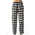 thumbnail image 3 of Just Love Women's Plush Pajama Pants 6339-10351-RED-M (Black - Argyle, X-Large), 3 of 3
