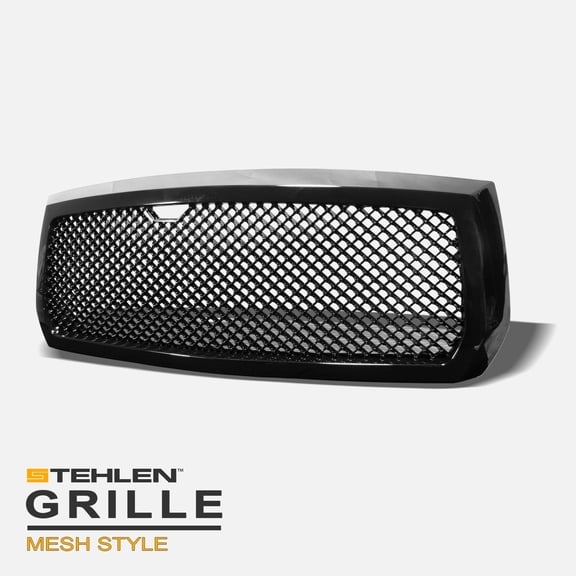 Stehlen 642167820758 Mesh Front Hood Bumper Grille - Black For 2005-2007 Dodge Dakota