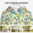 thumbnail image 4 of Sikiie Lilies Flowers Women's Casual Hoodies Long Sleeve Lightweight Pullover Tops Loose Sweatshirt-Small, 4 of 7