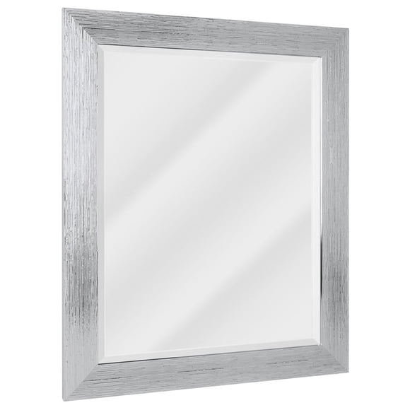Espejo de pared decorativo con marco texturizado cromado Fine Art Tj