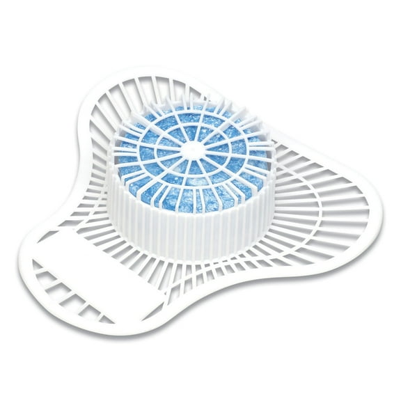 Big D Industries Non-Para Urinal Screen, Lasts 30 Days, White, Evergreen Fragrance, 12/Box -BGD660