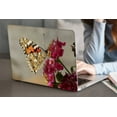thumbnail image 1 of KSK KAISHEK Protective Case Hard Cover Compatible with Newest MacBook Air 13 inch with Touch ID USB Type-C + Black Keyboard Cover Model: A2337 m1/A2179/A1932 (Flower 1923), 1 of 5