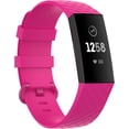 thumbnail image 2 of MYKOMI Compatible with Fitbit Charge 4 Bands, 3-Pack Soft Silicone Sport Adjustable Wristband Special Edition with Metal Buckle for Charge4 Men Women, S/L, 2 of 9