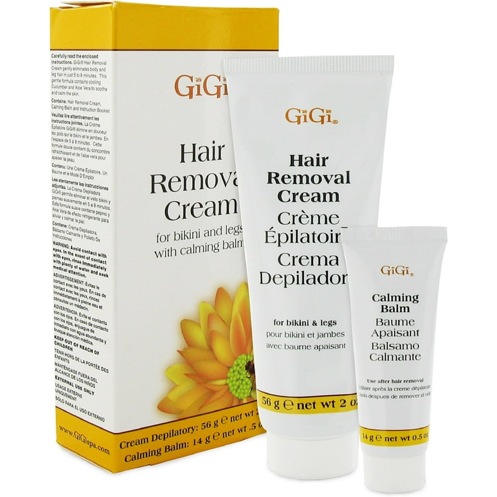 GiGi Hair Removal Cream with Calming Balm For Bikini & Legs 1 ea (Pack