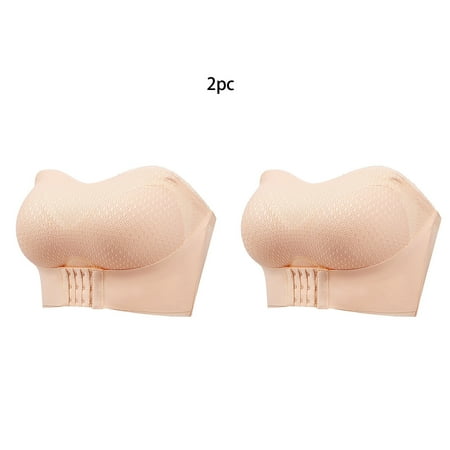 LLYWEY Front Close Bras for Women on Sale Wireless Bralette Ladies Balconette Bra Style-518 Women s Plus Pullover Bra Feature Adult Female Nursing Sports Bras Beige 46B