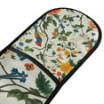 thumbnail image 4 of Yayeee Double Oven Mitt Kitchen Heat Resistant Baking 35" x7" Quilted Glove, Green Floral Pattern, 4 of 6