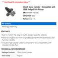 thumbnail image 2 of Clutch Cylinder - Compatible with 1968 Dodge D300 Pickup, 2 of 2