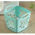 thumbnail image 2 of Flexible Plastic Carry Laundry Basket Holder Square Storage Hamper with Side Handles, 2 of 5