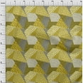 thumbnail image 3 of oneOone Cotton Jersey Yellow Fabric Dot|Check & Triangle Geometric Sewing Craft Projects Fabric Prints By Yard 58 Inch Wide, 3 of 4