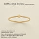 thumbnail image 1 of Anillo SUNIBI de acero inoxidable 316L con piedra de nacimiento para mujer, anillo de estilo Simple de Color dorado, joyería de moda para fiestas y festivales, triangulación de envíos Dengxun unisex, 1 of 2