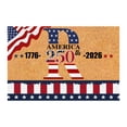 thumbnail image 1 of SIfdSeng Custom Last Name Doormat for 4th of July Patriotic Front Door Welcome Mat with and Design, 1 of 8