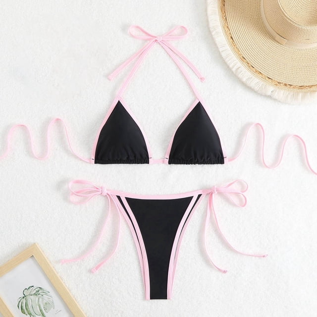 WILLBEST Trajes de Baño Mujer Dos Piezas Sexy Bikini Split Traje de Baño Para Mujer