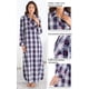 thumbnail image 4 of PajamaGram Camisones de franela para mujer - Camisones de manga larga para mujer XS, 4 of 5