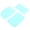 Blue, variant on Rupoun 3-Piece Baking Spatula and Dough Scraper Set, Plastic Icing Smoother Cake Decorating Pastry Tools, Blue (4.8 inches / 12.2 cm)