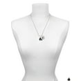 thumbnail image 3 of Delight Jewelry Resin Killer Whale Silvertone Script Initial Disc - V - Charm Necklace, 20"+3", 3 of 4