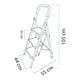 thumbnail image 3 of Escalera Plegable 3 Peldaños AGBOX Color Negro Antiderrapante Segura y Resistente, 3 of 4