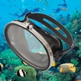 thumbnail image 4 of Lunettes de Natation Rétro Ovales à Fuite d'Eau à Lentille Unique Noir, 4 of 8