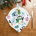 thumbnail image 2 of Coolnut Penguin Cloth Napkins Set of 6,Reusable Washable Polyester Dinner Table Napkins for Kitchen,Dining,Restaurant,Party Decoration, 2 of 7