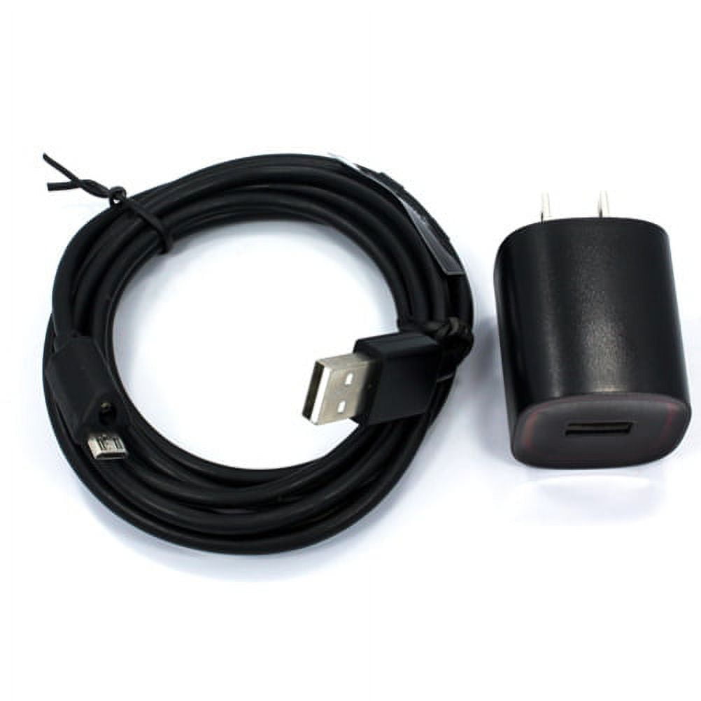 2.4A Home Charger for Motorola Moto e6 Phone - 6ft Cable Micro USB Wall Power Adapter Cord Rapid AC Plug LED Light V1G
