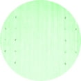 thumbnail image 1 of Ahgly Company Indoor Round Solid Emerald Green Modern Area Rugs, 5' Round, 1 of 4