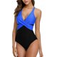 thumbnail image 3 of Trajes de baño de una pieza con control de abdomen Charmo de Dnzceghtig Trajes de baño acolchados para mujer Cruz frontal XL, 3 of 5