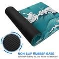 thumbnail image 6 of Enhance Your Gaming Experience with our XL Japanese Blue and White Wave Mouse Pad - Non-Slip Rubber Base, Stitched Edges, Large Size, 31.5 X 11.8 Inch, 6 of 7