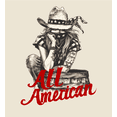 thumbnail image 2 of All American Cowgirl Adult Natural Crew Neck Short Sleeve Tee-Small, 2 of 4