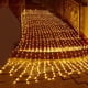 thumbnail image 2 of Guirnalda de luces de lluvia de meteoritos en cascada de 3 x 3 m, 3 x 6 m, 3 x 9 m, 3 x 12 m para exteriores, cortina de luces de hadas, guirnalda de luces colgantes navideñas, 2 of 5