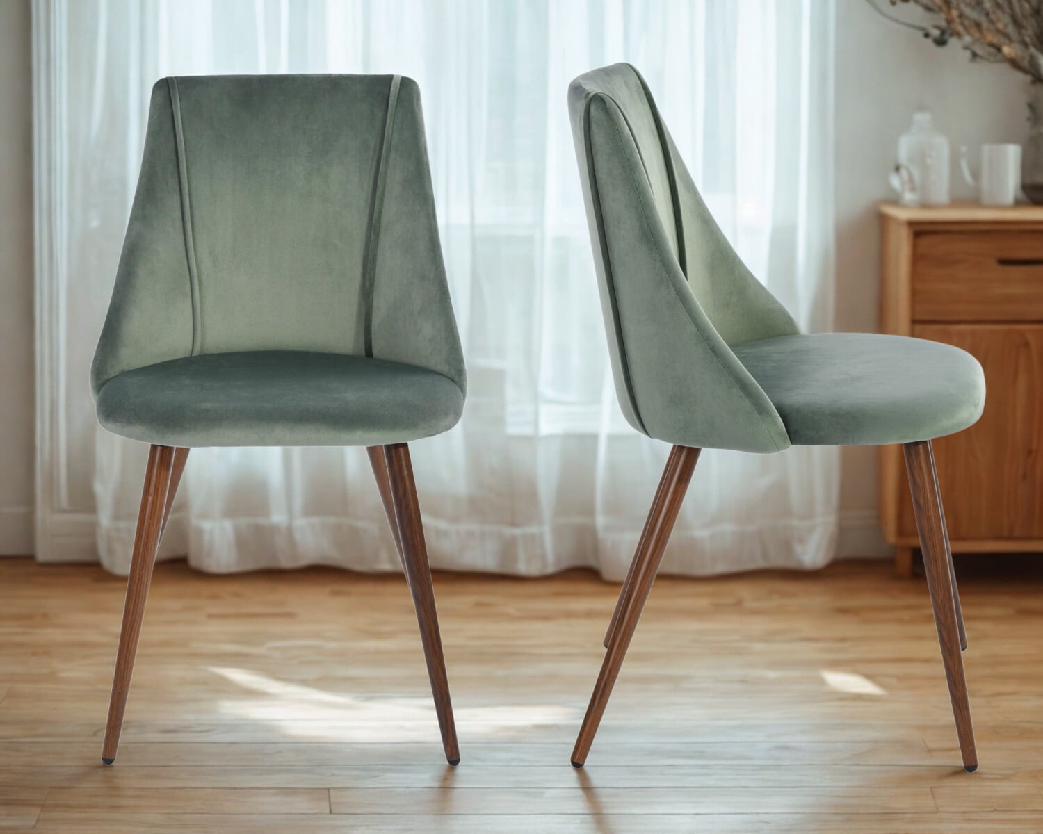 Silla De Comedor Con Ruedas Y Altura Ajustable - Giratoria 360°, Reposabrazos Cómodos, Diseño Moderno En Marrón