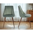 thumbnail image 1 of Homylin Set 2 Sillas de Comedor Silla Terciopelo recepción Juego de 2 de Moderno con Metal Piernas para Sala de Estar,Cocina,Comedor, Cactus, 1 of 7