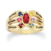 Personalized Family Jewelry Everlasting Mother's Birthstone Ring available in Gold over Sterling Silver, 10kt and 14kt Yellow and White Gold